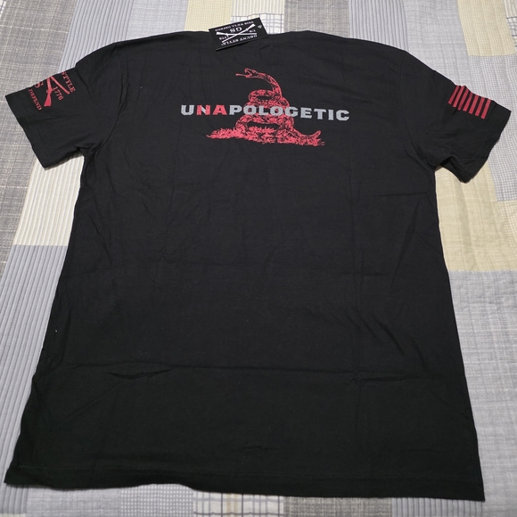 Grunt Style Black and Red Short Sleeve Tee - Picture 2 of 3